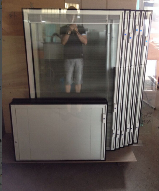 50MM 1.2M Glass Panels With Blinds Inside Glass For French Doors Noiseproof