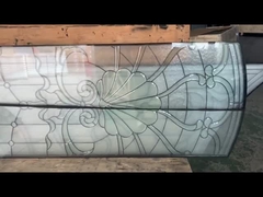 25 میلی متری لایه دار دو و سه شیشه پنجره درب فرانسوی آرائشی پنل شیشه سرب