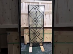 بهترین فروشنده کانادا 22*64 درب آهن آلات داخل شیشه ای 12*12 استیل بار برای درب های فیبر شیشه ای