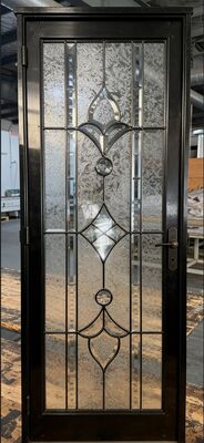 Customizable Door Glass Insert Designed to Fit Various Door Styles Providing Elegance and Improved Visibility