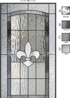 Patina Caming Decorative Leaded Glass  For  Interior Doors
