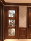 Wooden Framed 450mm All Clear Beveled Decorative Glass Insert For Front Door