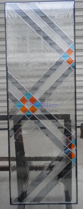 20mm 2.5cm Decorative Leaded Glass Decorative Glass Panels For Exterior Doors Patio